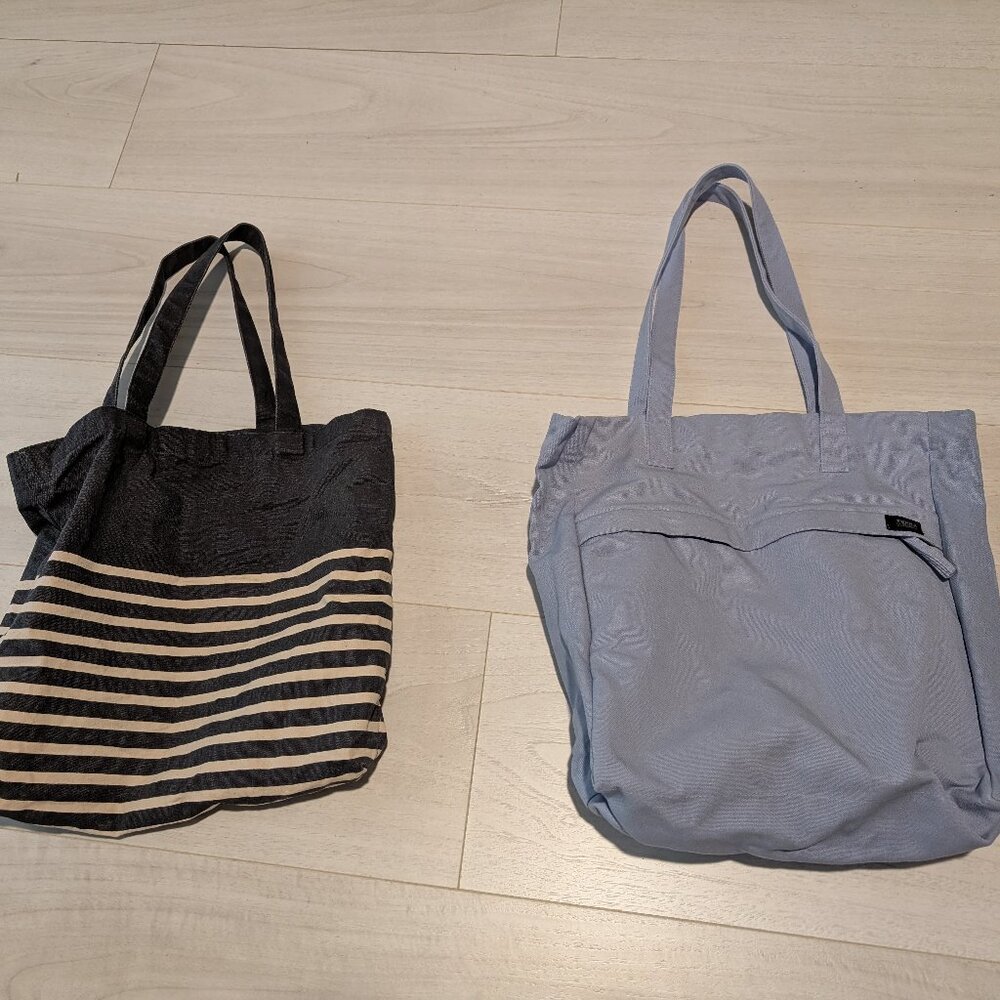 2-for-1 totes!  Urban Outfitters + J Crew every day totes!